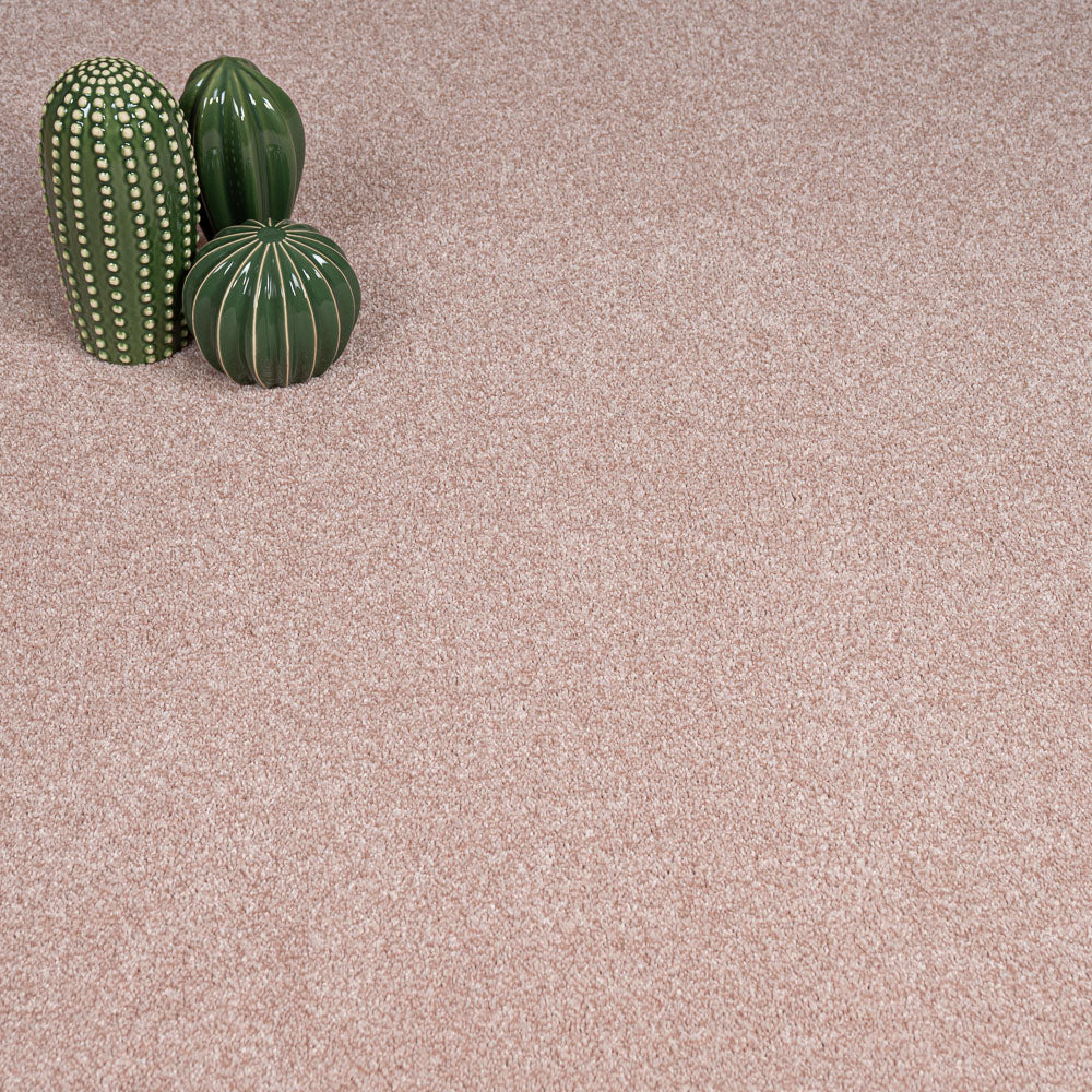 Rose Pink 12 Soft Noble Saxony Feltback Carpet Clearance