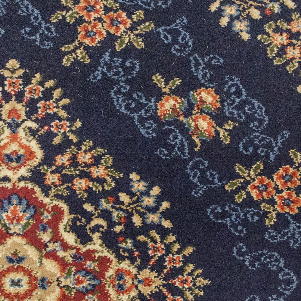 Royal Blue Floral Windermere Carpet - Image 2