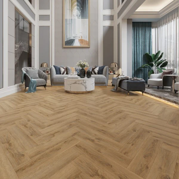 Rustic Oak Adelaide Herringbone 5.2mm SPC Click LVT Flooring - Image 2