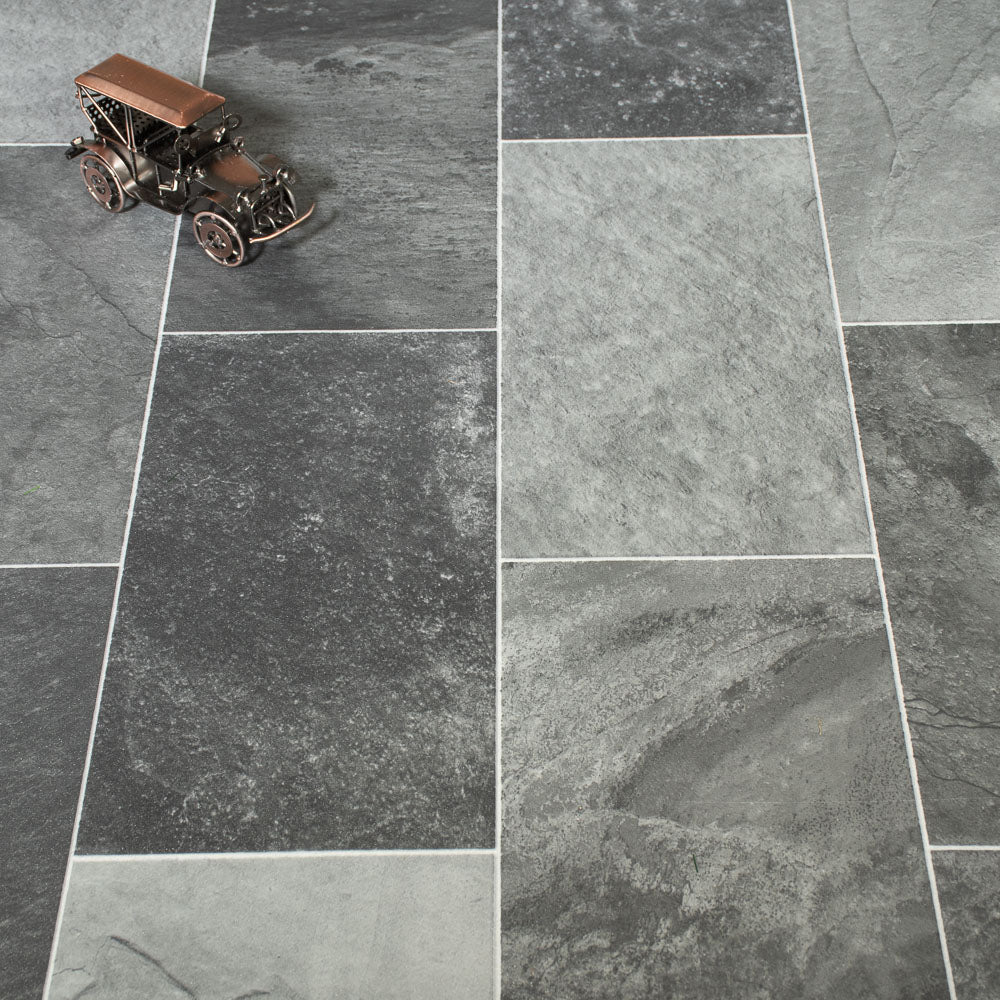 Salisbury 989D Rimini Tile Vinyl Flooring Clearance - Image 2