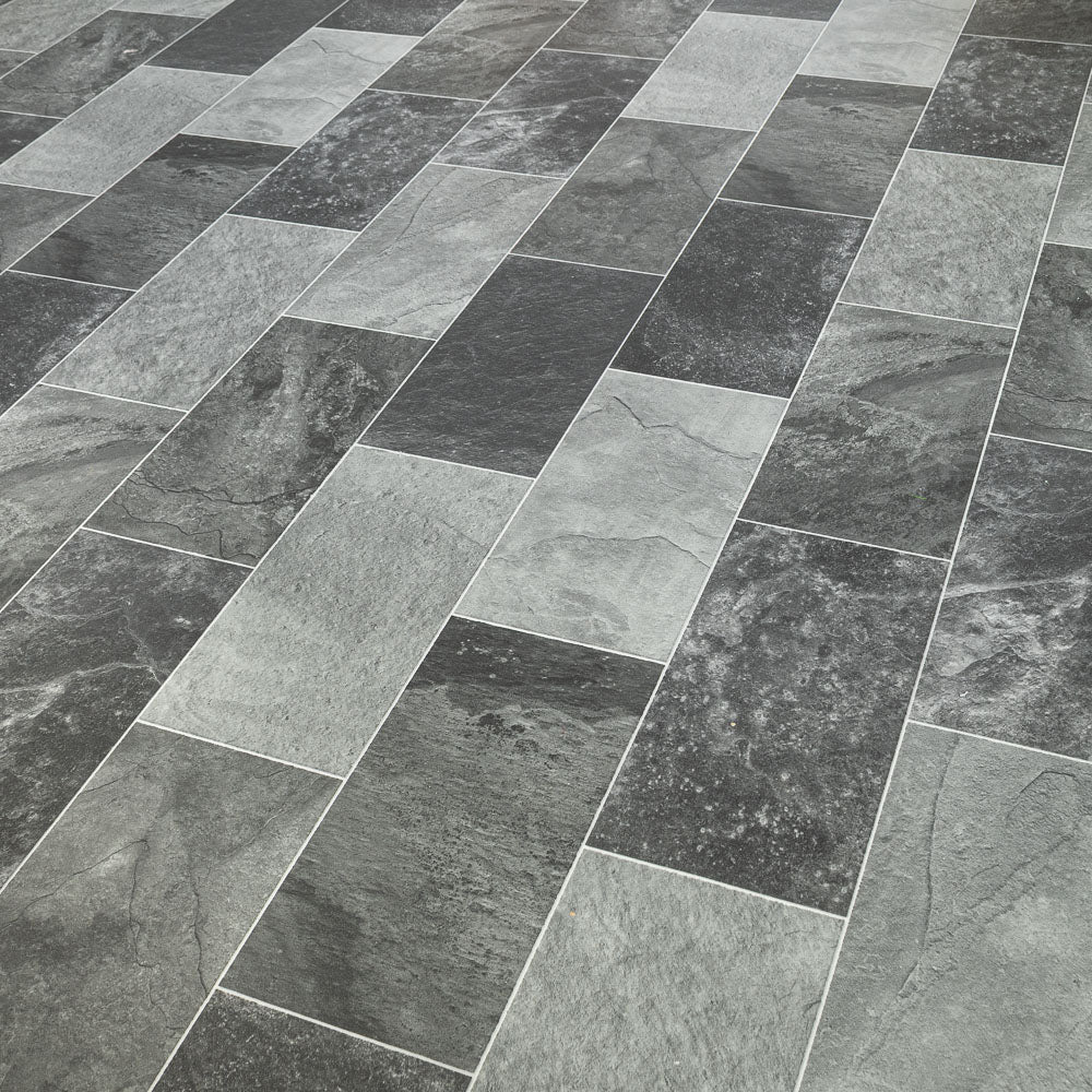 Salisbury 989D Rimini Tile Vinyl Flooring Clearance - Image 3