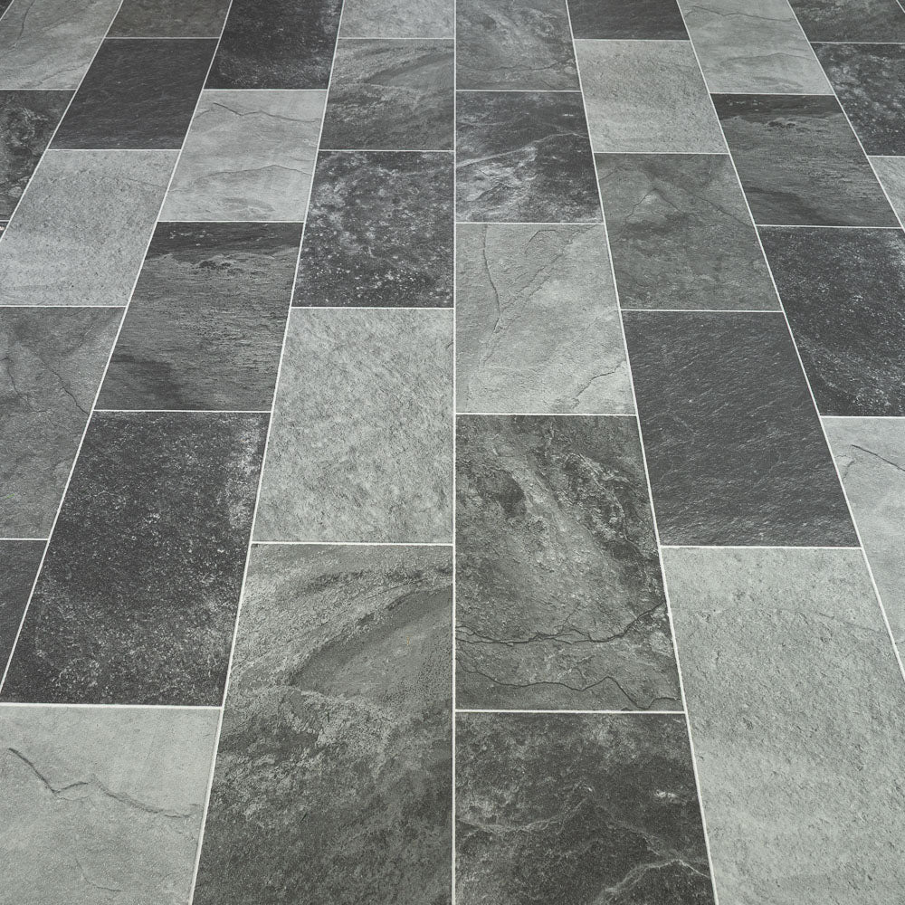 Salisbury 989D Rimini Tile Vinyl Flooring Clearance - Image 4