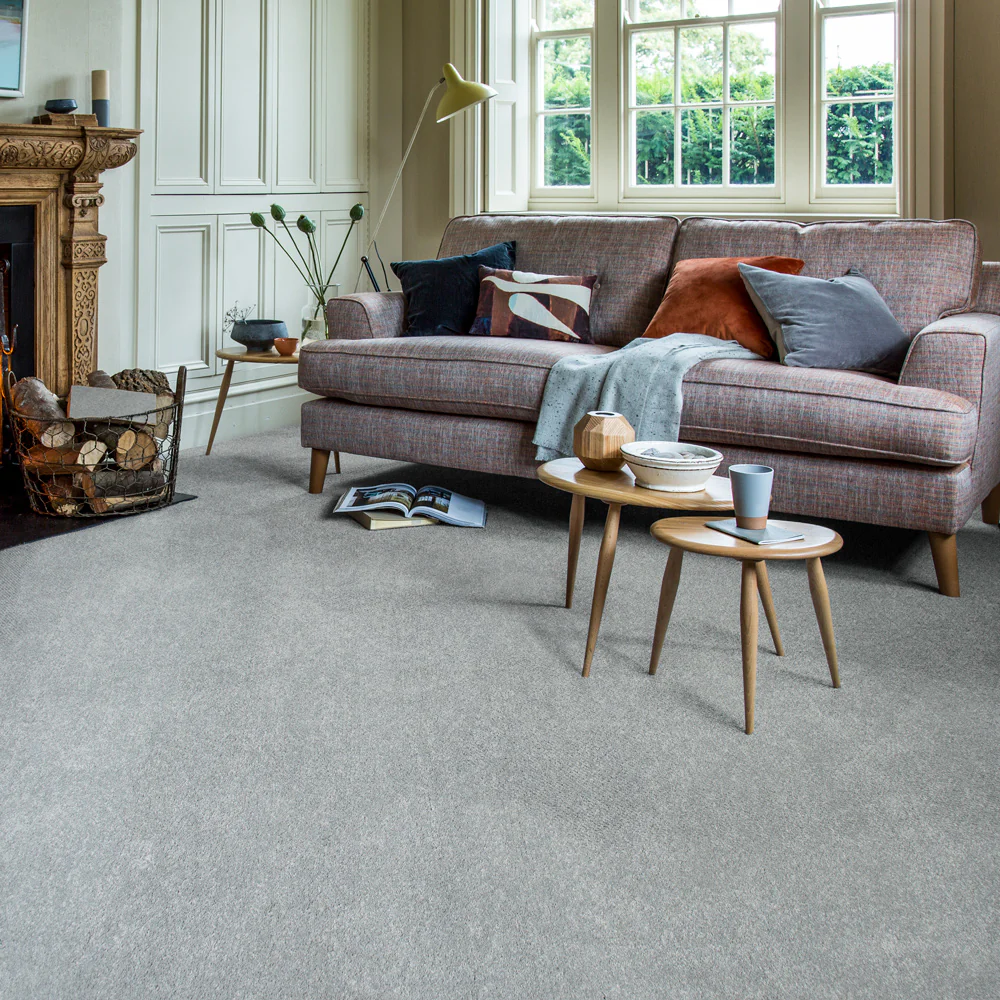 Silver Grey Dunham Saxony Carpet