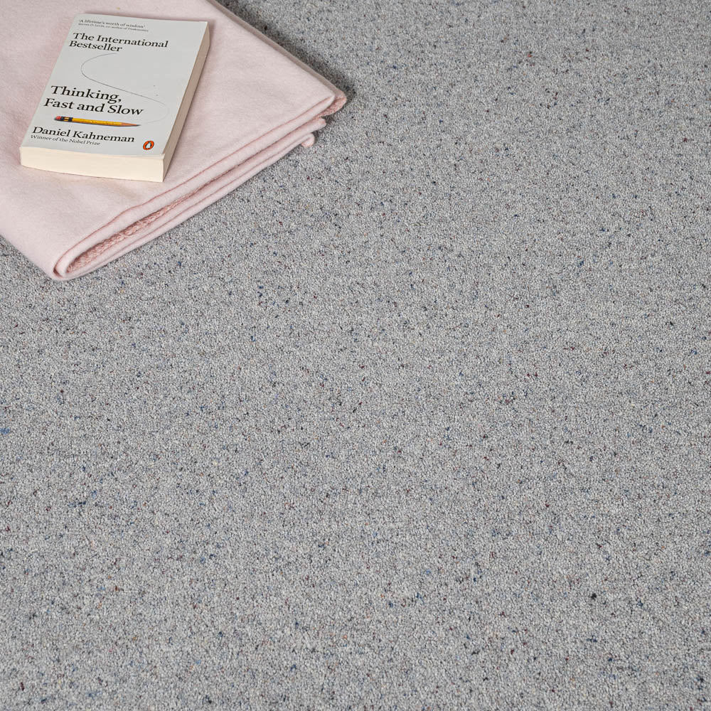 Silver Surf Natural Berber Twist Deluxe 55oz Carpet by Cormar Clearance