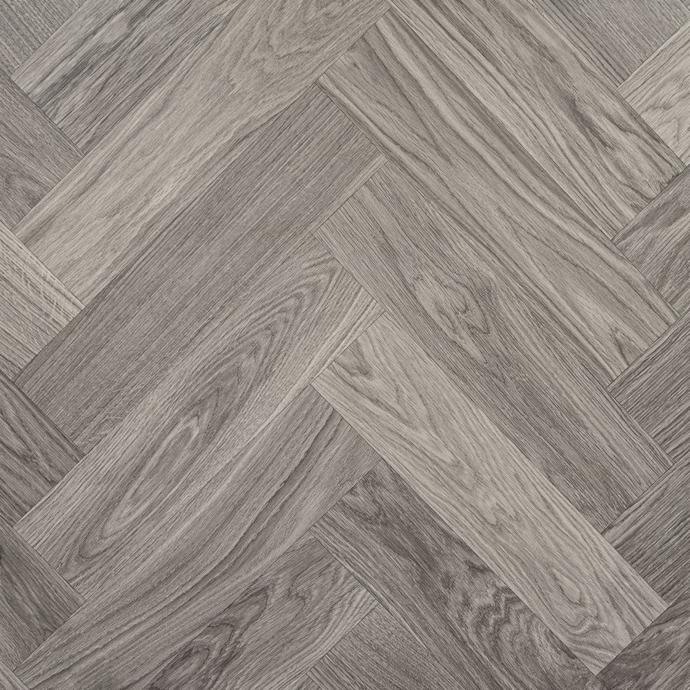 Skane Herringbone Dim Grey Goliath 450 Vinyl Flooring by Tarkett - Image 4
