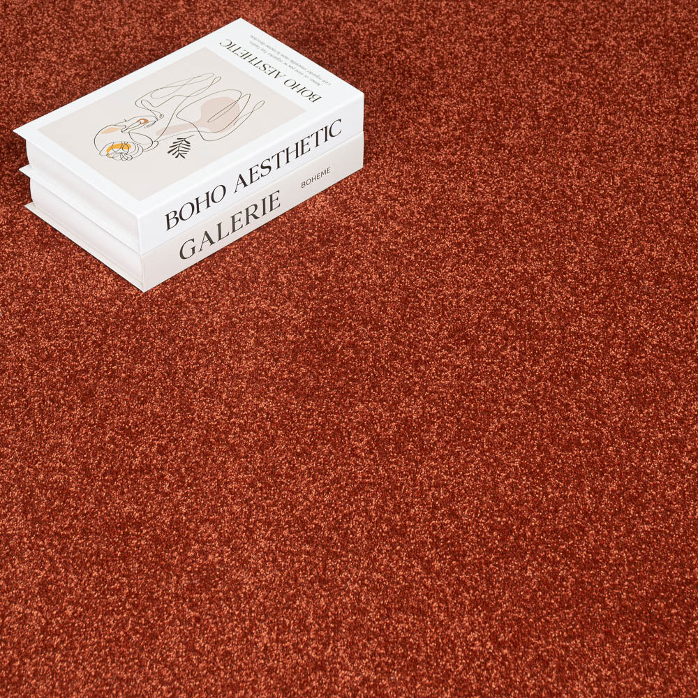 Terracotta Stainfree Caress Carpet by Abingdon