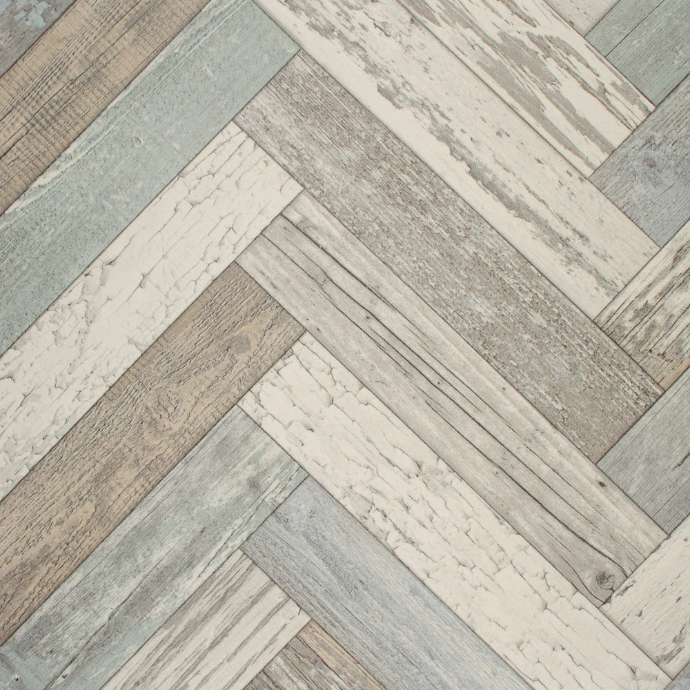 Vintage Herringbone Vinyl Flooring - Image 3
