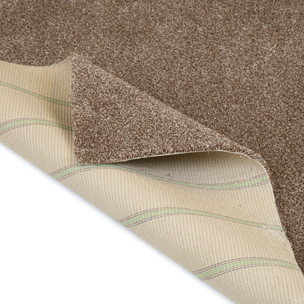 Warm Brown Polaris Luxury Saxony Carpet - Image 4