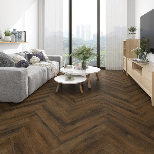 Woodland Oak Adelaide Herringbone 5.2mm SPC Click LVT Flooring - Image 2