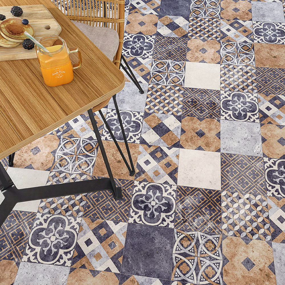 Zaragoza Tile Indigo Iconik 260 Vinyl Flooring