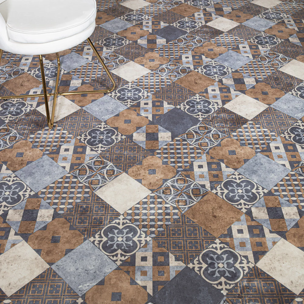 Zaragoza Tile Indigo Iconik 260 Vinyl Flooring - Image 2