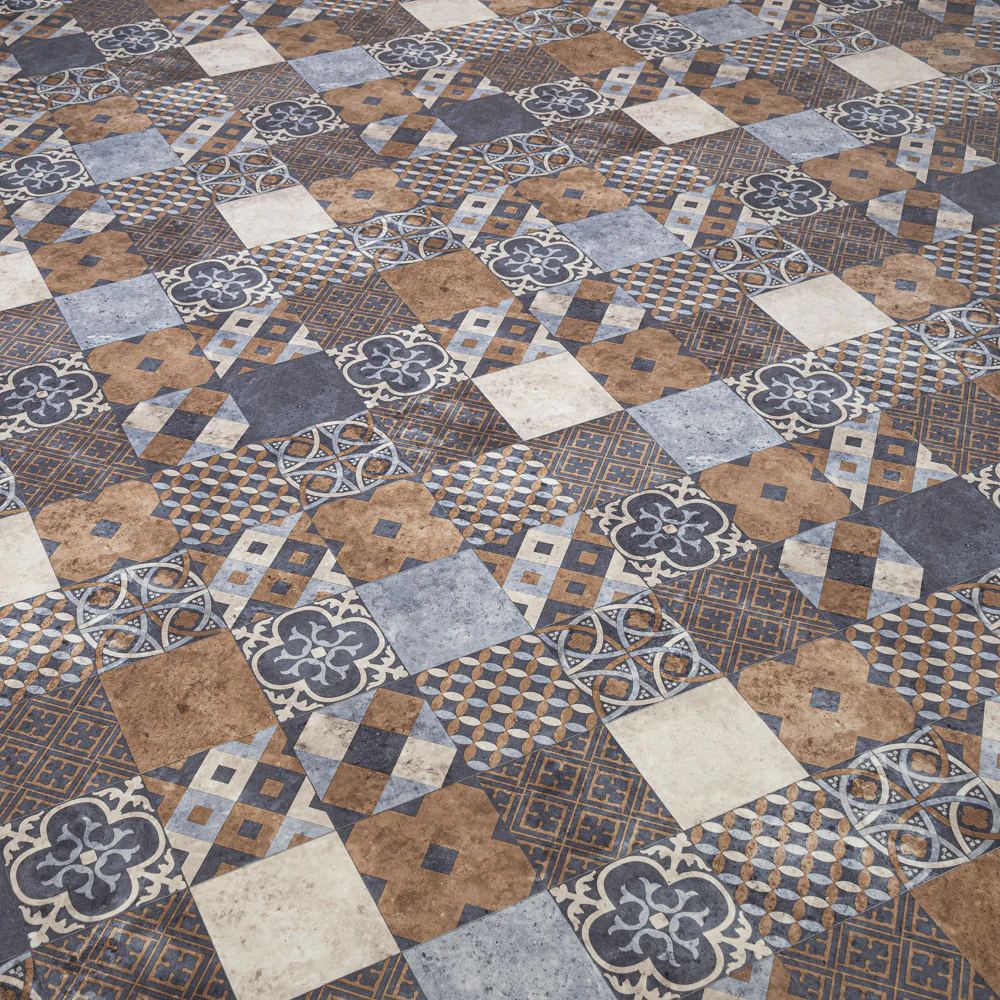 Zaragoza Tile Indigo Iconik 260 Vinyl Flooring - Image 3